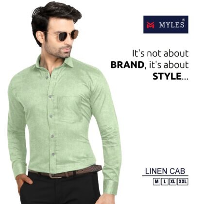 Linen Cab Green Shirt